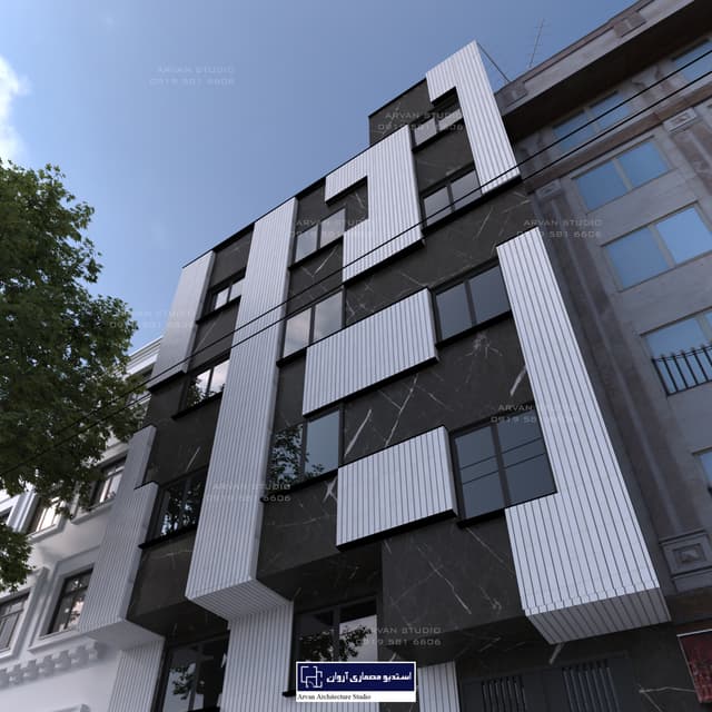 طراحی نما ساختمان مدرن