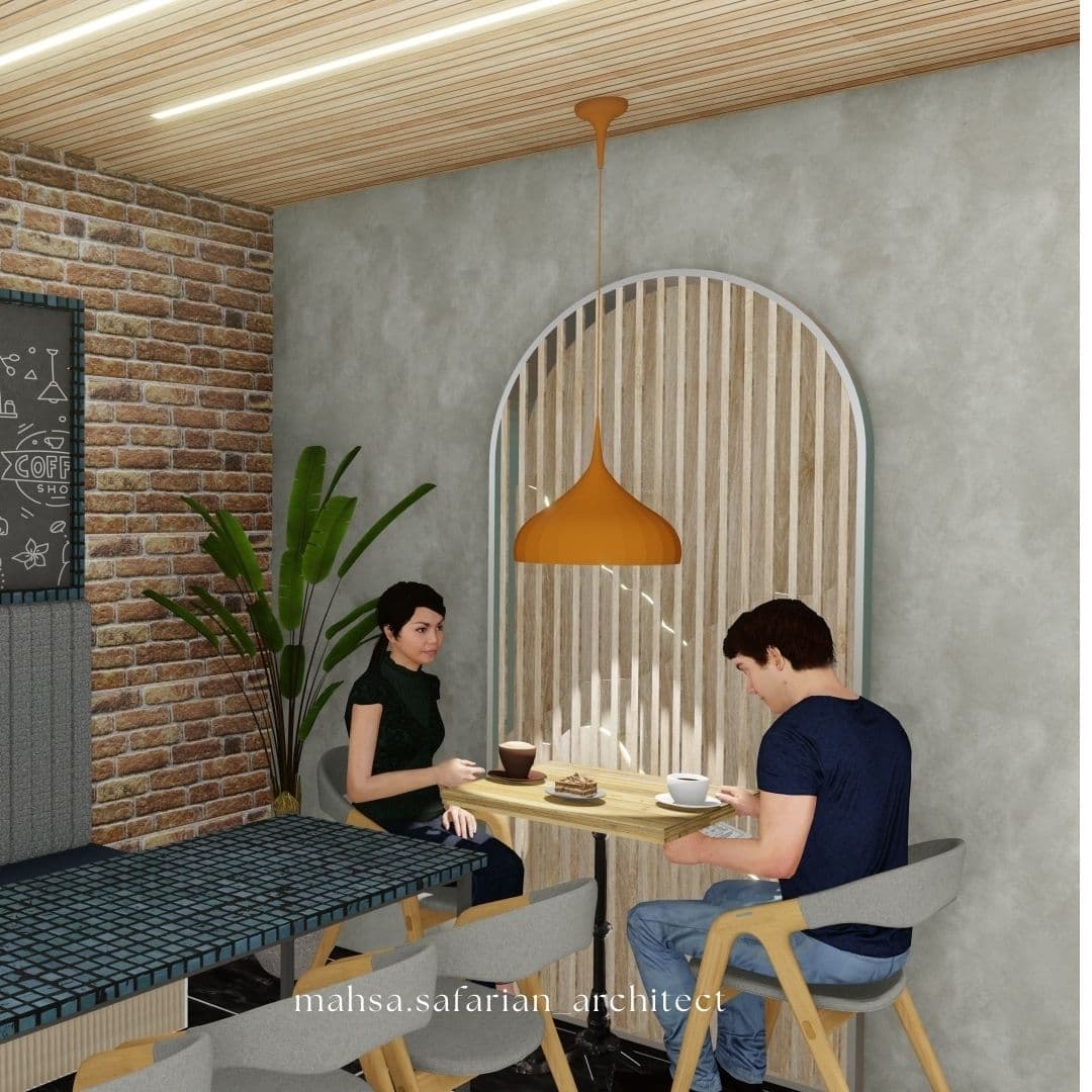 طراحی کافه پیتزا