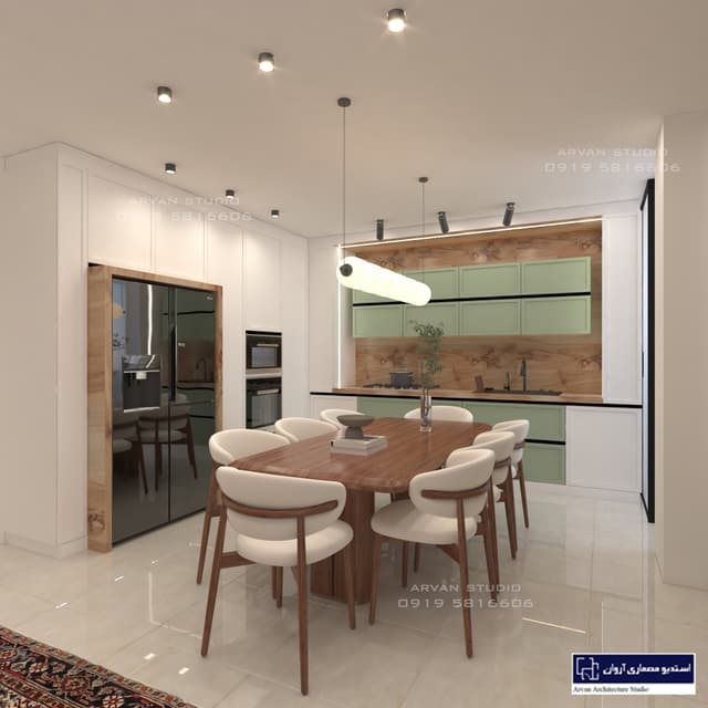 طراحی آشپزخانه نئوکلاسیک